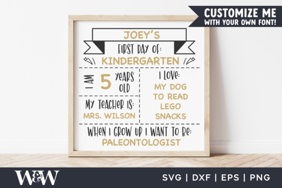 First Day of School Stats: Graphics for Crafts