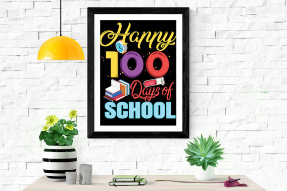 Happy 100 Days Graphics for Crafts & Branding