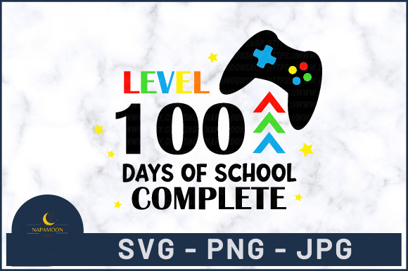 Level 100 Days SVG: Graphics for Crafts