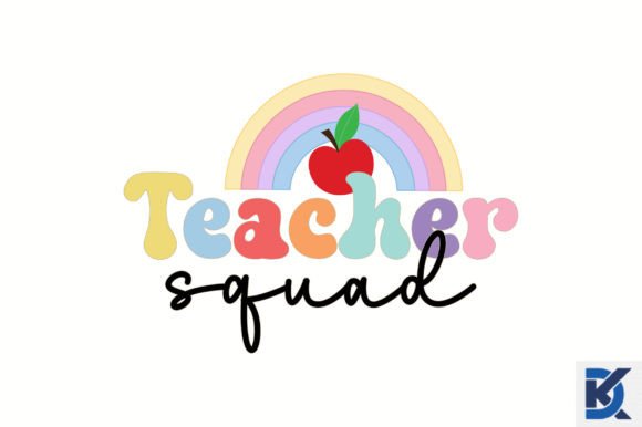 Retro Teacher Squad SVG: Graphics for Crafts & Branding