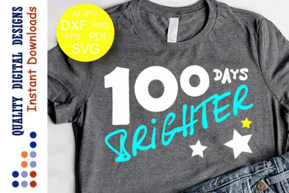 Review: 100 Days Brighter Svg School Shirt for Embroidery