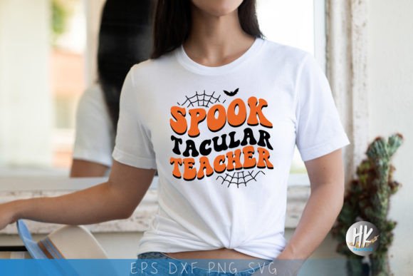 Spook Tacular Teacher Retro SVG: Graphics for Crafts