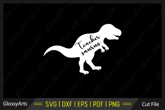 Teacher Saurus SVG: A Playful Graphics & Crafts Asset