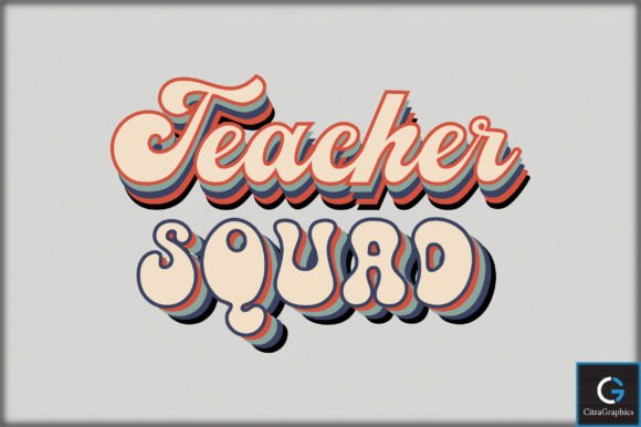 Teacher Squad SVG File: Graphics for Crafts & Brands