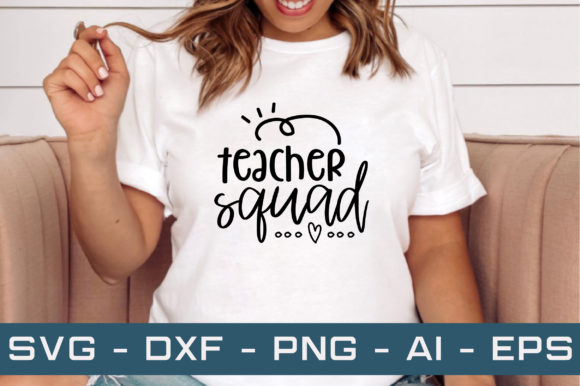 Teacher Squad SVG: Modern Graphics for Crafts